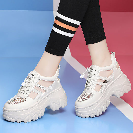 Damen trendige Plateau-Sneaker R&B
