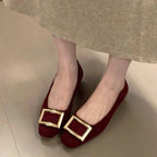 Damen Ballerinas mit elegantem Schnallen-Detail
