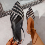 Damen Glitzernde und luftige Riemchen-Ballerinas R&B