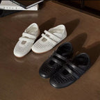Damen Bequeme und stylische Freizeit-Ballerinas mit verstellbarem Riemchen R&B