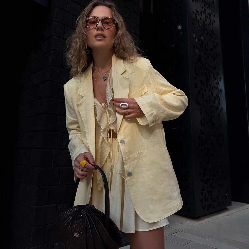Damen Blazer mit lässigem Schnitt R&B