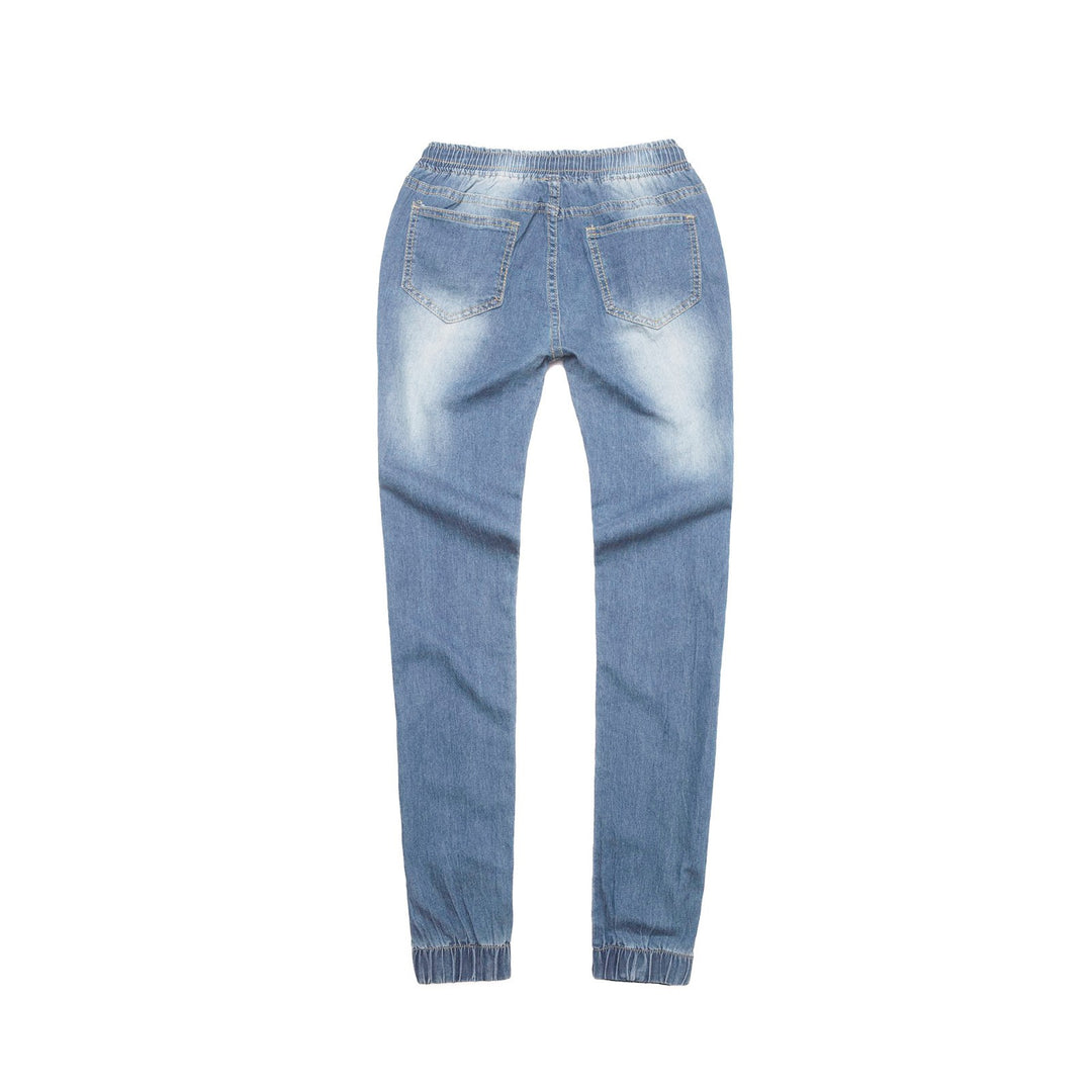 Damen Sportliche Denim-Jogginghose R&B