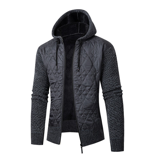 Herren sportliche Steppjacke mit weichem Innenfutter und praktischem Reißverschluss R&B