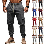 Herren Cargo-Jogginghose mit elastischem Bund und multifunktionalen Taschen R&B