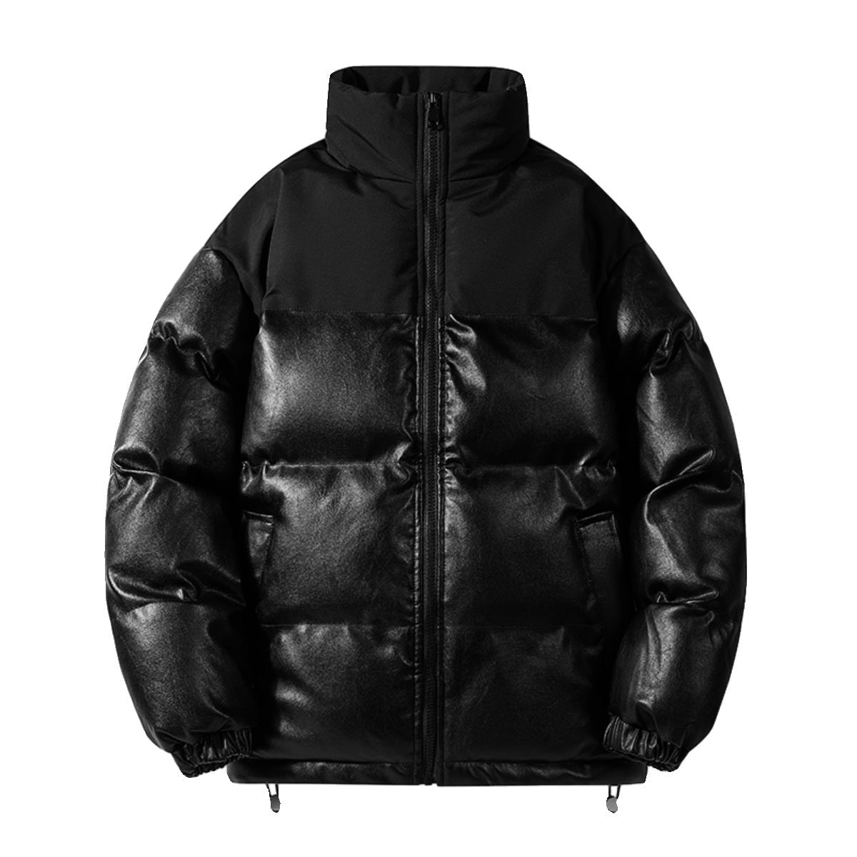 Damen isolierte Steppjacke mit hohem Kragen und elastischen Bündchen R&B