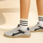 Damen lässige Sneakers mit atmungsaktivem Obermaterial und rutschfester Sohle R&B