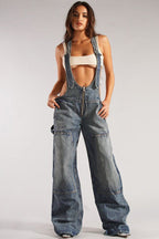 R&B | Denim Multi Taschen Overall
