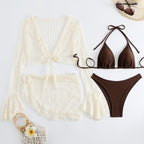Damen Bikiniset mit transparentem Überwurf R&B