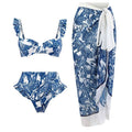 Damen Bikini-Set mit raffinierten Rüschen und elegantem Wickelrock R&B