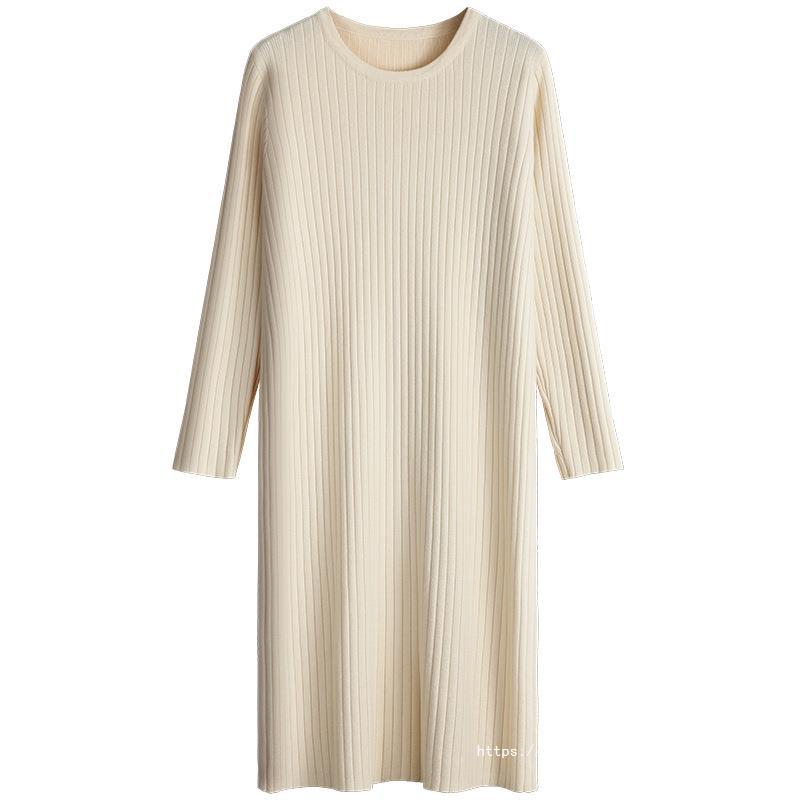 Damen Strickkleid mit feiner Rippenstruktur R&B