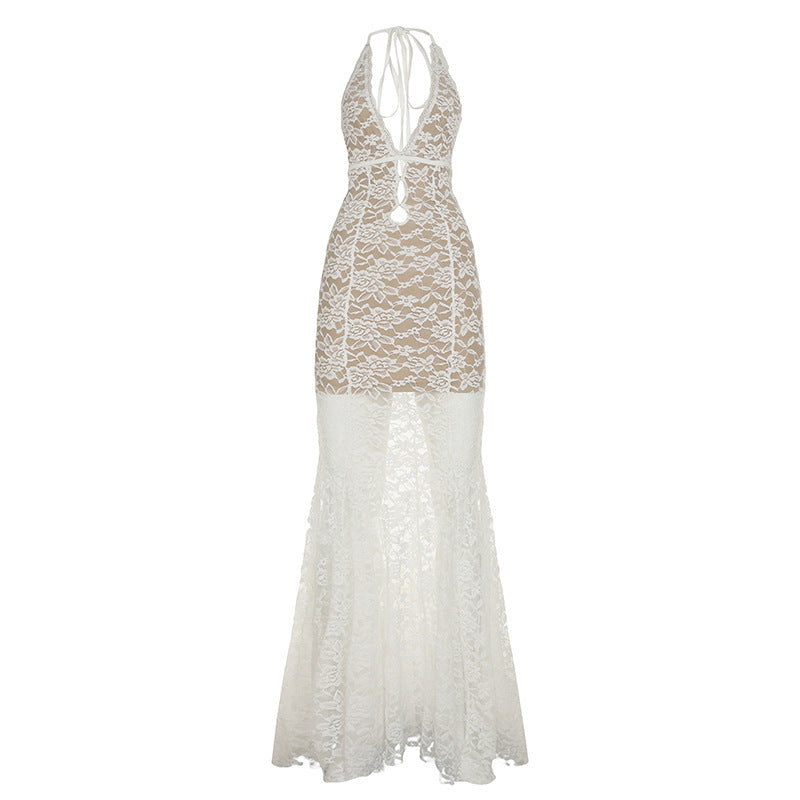 Damen Elegantes Langarmkleid mit asymmetrischer Drapierung R&B
