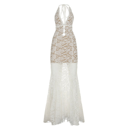 Damen Elegantes Langarmkleid mit asymmetrischer Drapierung R&B