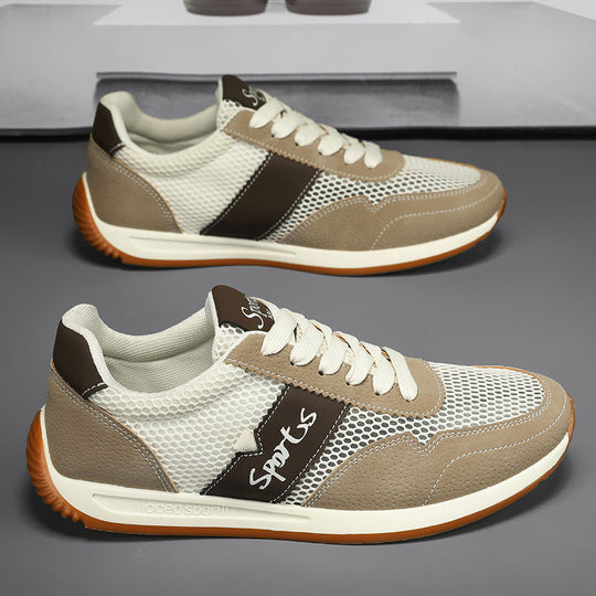 Damen Sportliche Sneaker mit atmungsaktivem Mesh-Obermaterial und rutschfester Sohle R&B