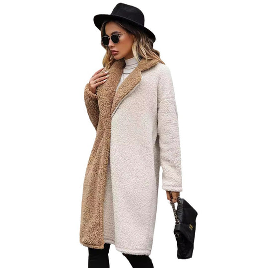 Damen Teddyfell-Mantel mit schickem Oversized-Schnitt R&B