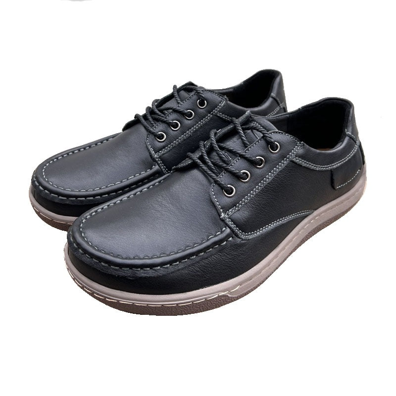 Damen Freizeit Schnürschuhe aus Echtleder mit rutschfester Sohle