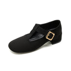 Damen modische Ballerinas mit eleganter Schnallenapplikation