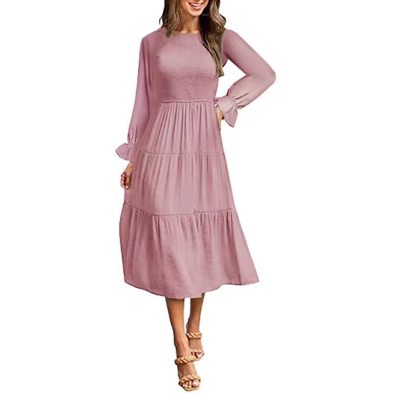 Maxikleid mit Rüschen elegant