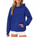 Damen modischer Kapuzenpullover mit strukturiertem Oberflächenmuster R&B