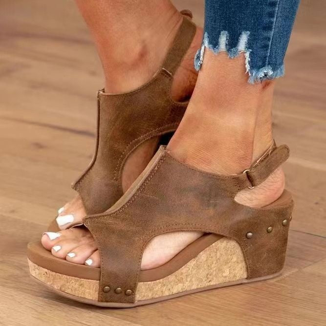 Damen Komfortable Wedge-Sandalen mit elegantem Design R&B