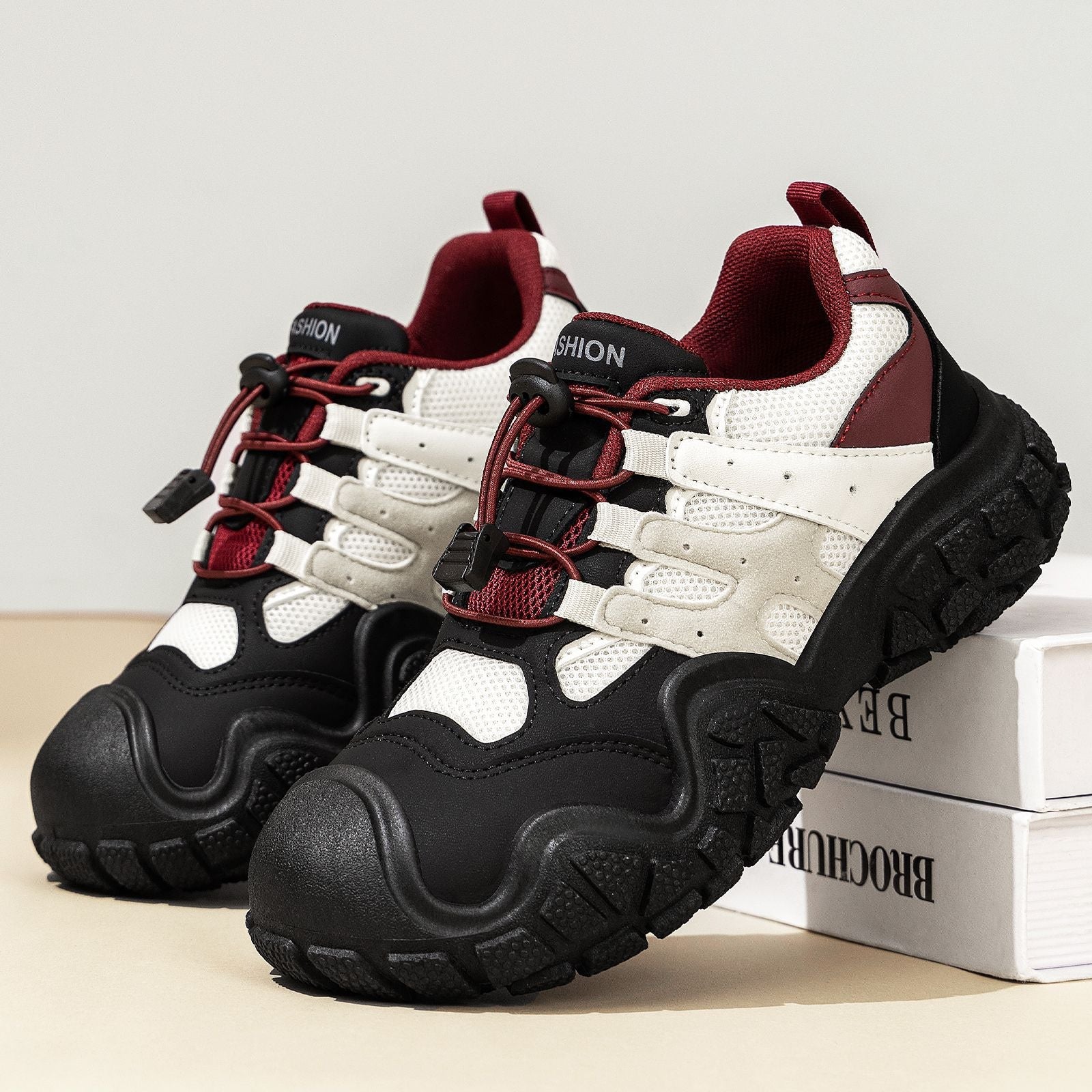 Damen Sportliche Outdoor-Sneaker mit stützender Sohle und atmungsaktiver Mesh-Oberfläche