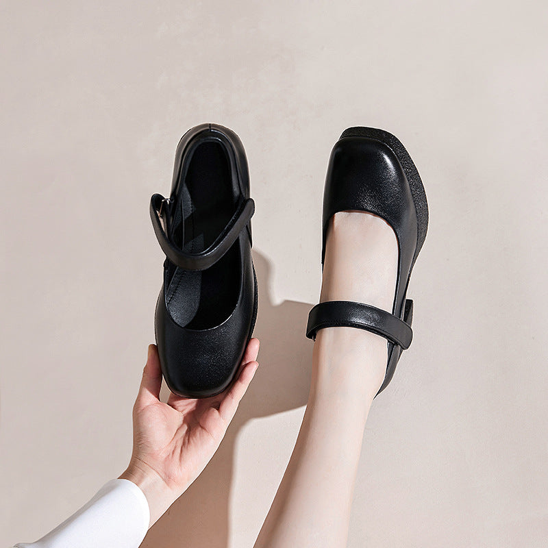 Damen Plateau Pumps mit verstellbarem Riemen und strukturiertem Blockabsatz R&B