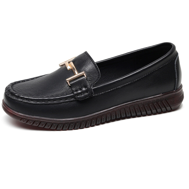 Damen Elegante Mokassins mit modischen Schnallendetails und bequemer Sohle R&B