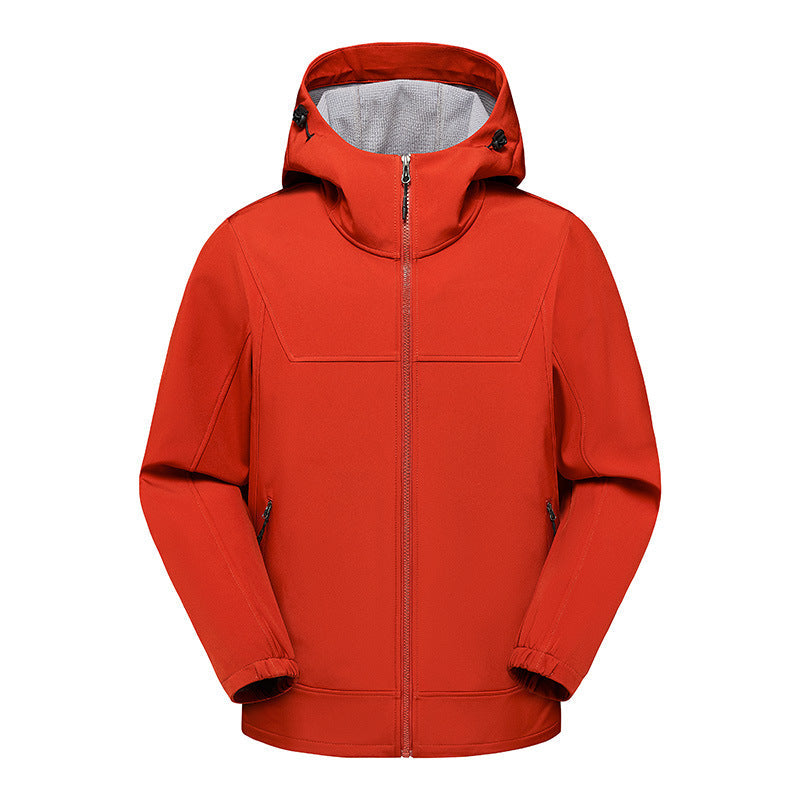 Herren technische Multifunktionsjacke mit verstellbarem Kapuzenkragen und wasserabweisendem Material R&B