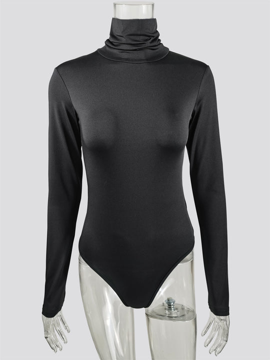 Damen Langärmliger Rollkragenbody R&B