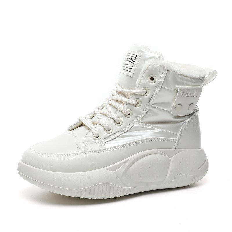 Damen Hohe Winter Sneakers mit warmem Innenfutter und rutschfester Sohle R&B