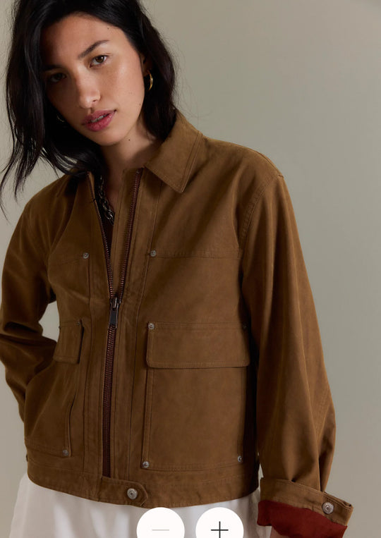 Damen Leichte Utility-Jacke R&B