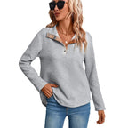 Damen Hochwertiger Pullover mit strukturiertem Stehkragen R&B