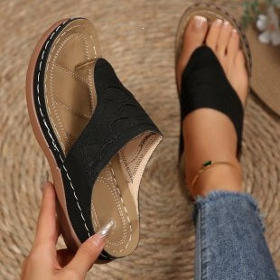 Damen Komfortable Zehentrenner-Sandalen mit anatomischem Fußbett R&B