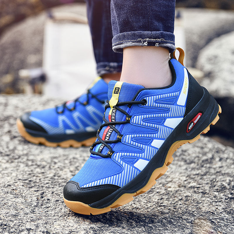 Damen Sportliche Trailrunning-Schuhe mit atmungsaktiver Oberflächenstruktur und rutschfester Sohle R&B