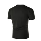Herren V-Ausschnitt T-Shirt mit Brusttasche und figurbetonter Passform