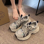 Damen Bequeme Sport Sneakers mit atmungsaktivem Obermaterial und dämpfender Sohle R&B
