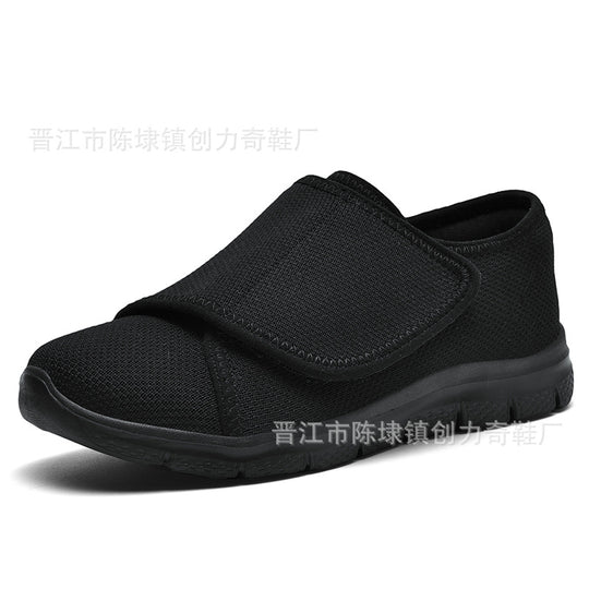 Damen Komfortable Slip-On Sneakers mit verstellbarem Klettverschluss R&B
