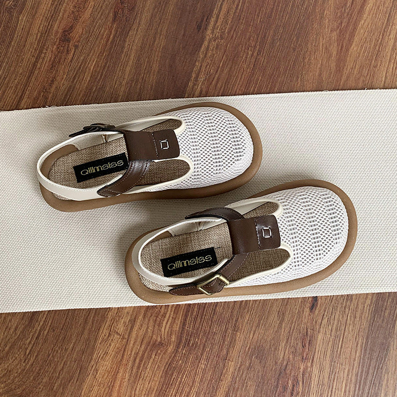 Damen Atmungsaktive Sandalen mit verstellbarem Riemen und komfortablem Fußbett R&B
