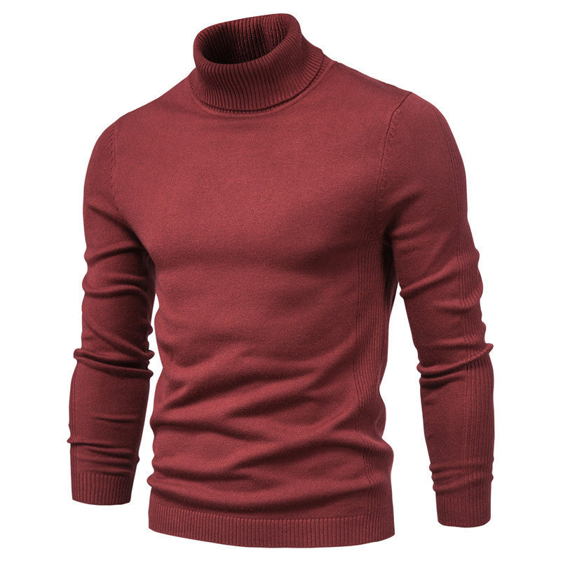Herren eleganter Rollkragenpullover aus feinem Strick R&B