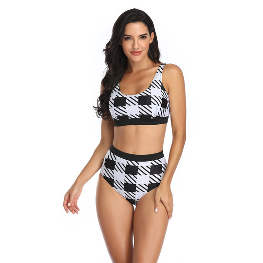 Damen Sport-Bikini mit hoch geschnittenem Hosenbund von R&B