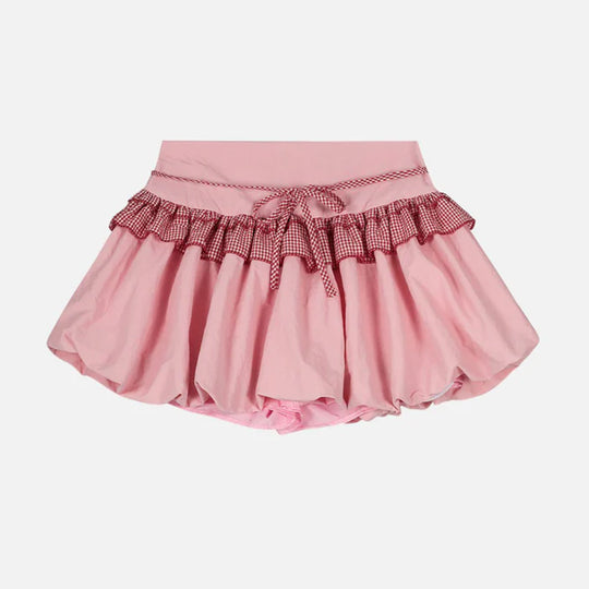 Damen Rüschenrock mit hoher Taille und verspielten Details R&B