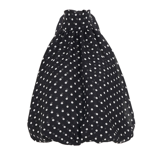 Damen Haltertop mit Polka-Dots und Schleifenakzent R&B