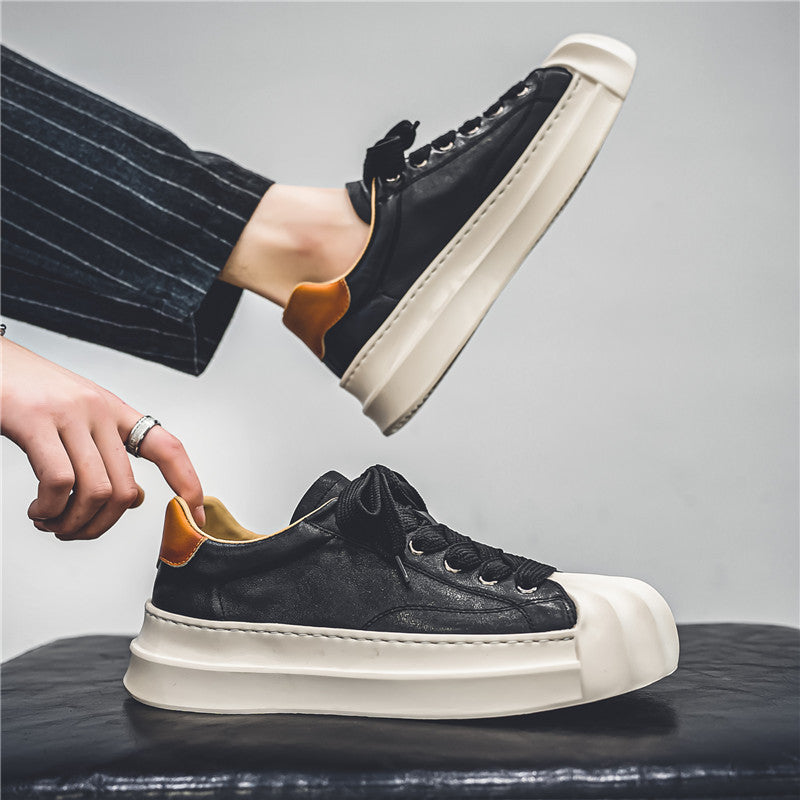 Damen Schnür-Sneaker mit luxuriösem Leder und markantem Design R&B