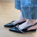 Damen Slingback Pumps mit funkelnder Strassverzierung R&B