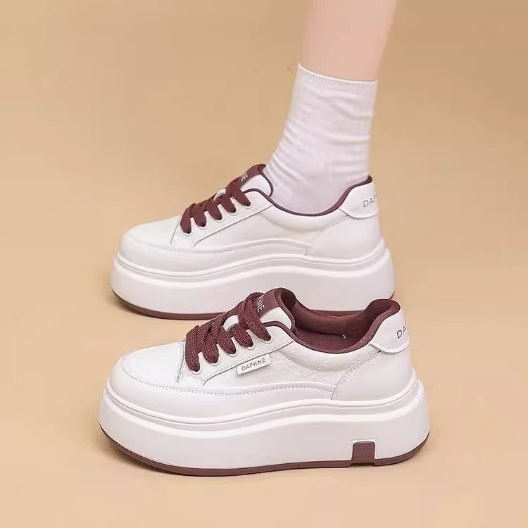 Damen Chunky Sneakers mit hohem Plateau und strapazierfähiger Verarbeitung R&B
