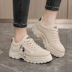 Damen Chunky Sneaker mit modischem Reißverschluss und rutschfester Sohle R&B
