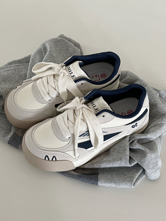 Damen modische Sneaker mit bequemer Schnürung R&B