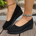 Damen Wedge-Pantoletten mit elegantem Obermaterial und rutschfester Sohle R&B