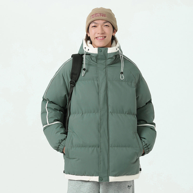 Herren modische Kapuzenjacke mit hochwertiger Füllung und funktionalen Taschen R&B