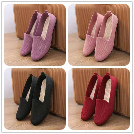 Damen bequeme Slip-On Slipper mit atmungsaktivem Obermaterial R&B
