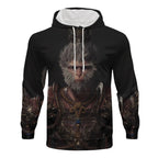 Herren Kapuzenpullover mit auffälligem Tiermotiv und praktischem Design R&B